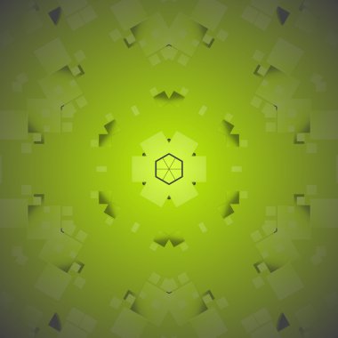 Yeşil tonları parlak ve bulanık sorunsuz normal kare desen