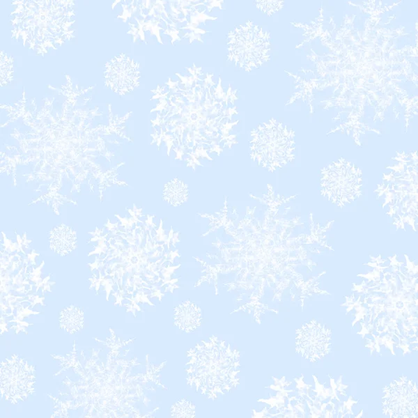 Abstract snowflakes white on pastel blue — Stock Photo, Image