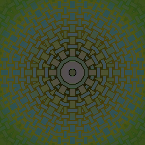 Бесшовный концентрический круг орнамент зеленый синий серый размытый
 