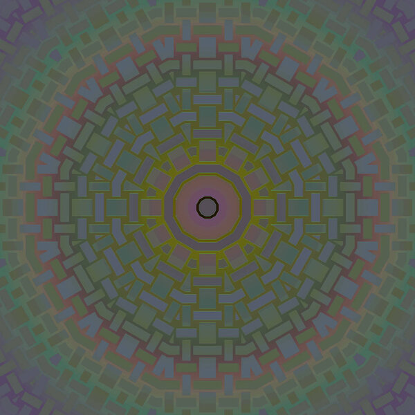 Бесшовный концентрический круг орнамент зеленый фиолетовый фиолетовый
