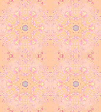 Seamless yıldız modeli pembe mor sarı