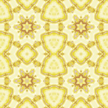 Dikişsiz düzenli yıldız desen sarı bej kahverengi leylak