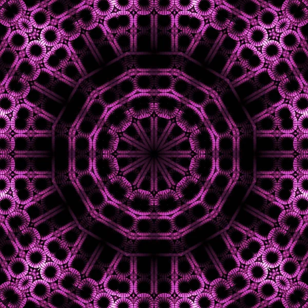 Seamless concentric circle ornament violet purple black gradient