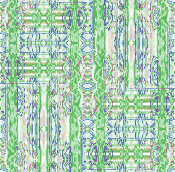 Naadloze ingewikkelde ornamenten groen blauw paars — Stockfoto