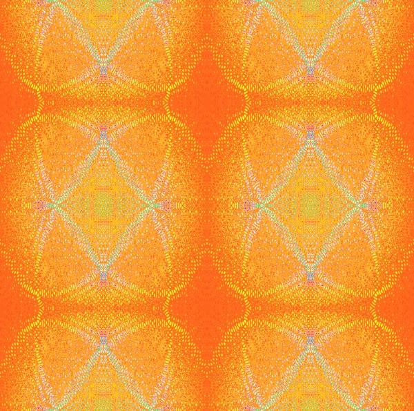 Bezszwowe nowoczesne ozdoby kropki wzór żółto-pomarańczowy — Zdjęcie stockowe