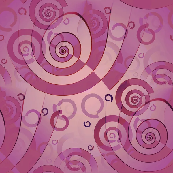 Seamless spiral pattern pink violet purple overlaying blurred — Stock Photo, Image