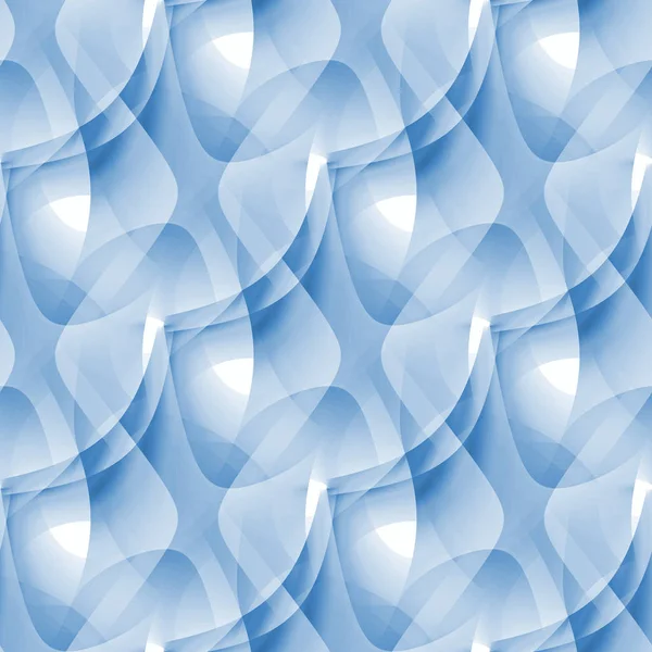 Nahtlose Wellenmuster Pastell blau weiß diagonal überlagert — Stockfoto