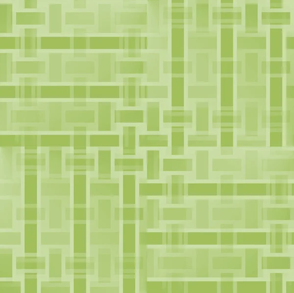 Seamless rectangles and stripes pattern light green beige shifted netting — Stock Photo, Image