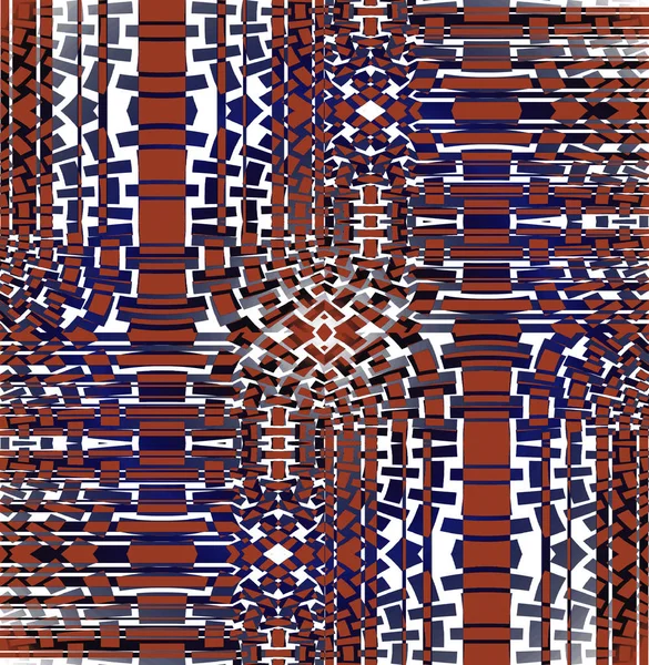 Padrão de mosaico regular marrom roxo cinza branco deslocado — Fotografia de Stock