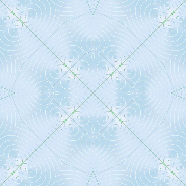 Тонкий спиральный орнамент пастельно-синий белый блестящий — стоковое фото