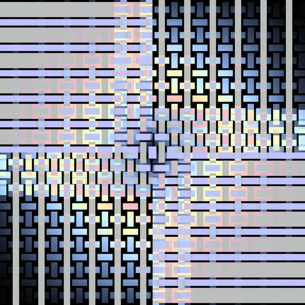 Regularne prostokątów i kwadratów wzór fioletowy światła niebieski szary żółty różowy przesunięte — Zdjęcie stockowe