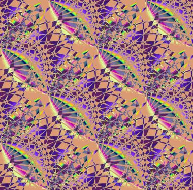 Mor düzenli karmaşık desen çapraz açık kahverengi gölgeler