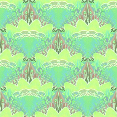 Düzenli hassas çizim açık yeşil mavi kahverengi