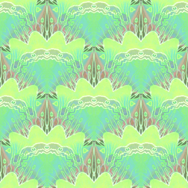 Düzenli hassas çizim açık yeşil mavi kahverengi