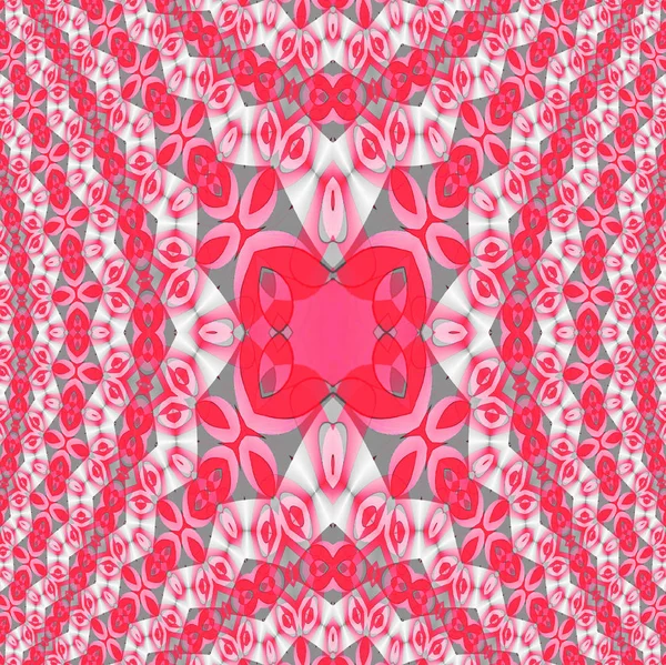 Rendszeres ellipszisek piros mintás rózsaszín fehér szürke központú dimenziós — Stock Fotó