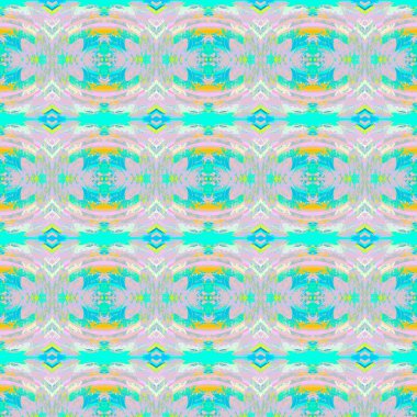 Düzenli elipsler ve elmas model Pembe turkuaz turuncu mavi