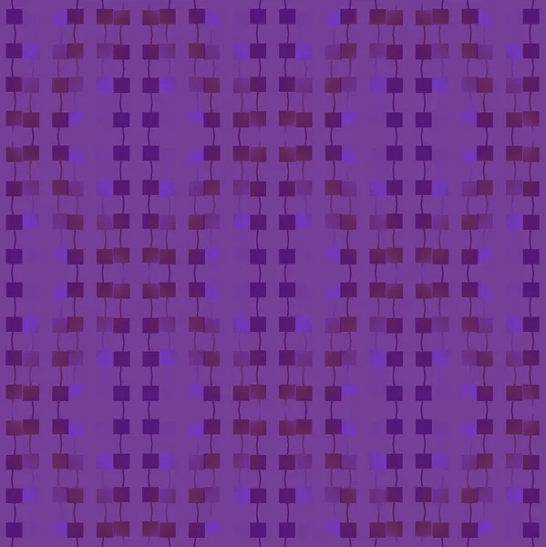 Zwykłych kwadratów wzór wiggly liniami pionowo niewyraźne fioletowy brąz — Zdjęcie stockowe