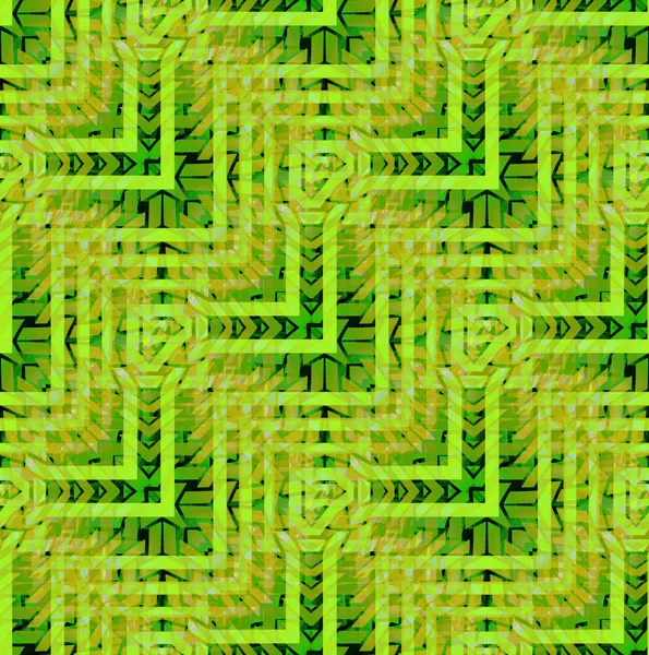 Patrón regular en zigzag limón lima verde oliva marrón claro diagonalmente — Foto de Stock