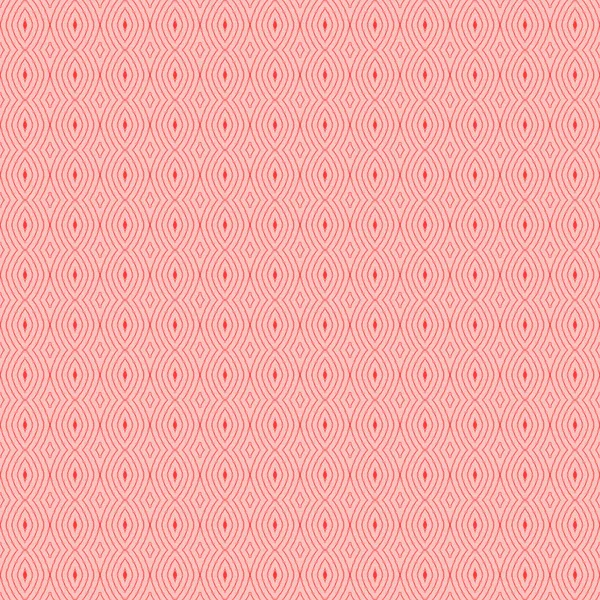 抽象的な幾何学的なシームレス背景単一色 正規の繊細なダイヤモンド パターンの赤いアウトラインでピンク色 — ストック写真