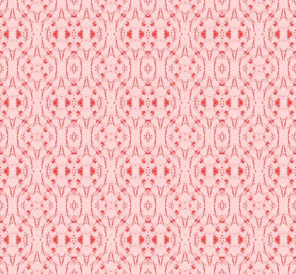 Abstracte Geometrische Retro Achtergrond Regelmatige Naadloze Ovaal Ornamenten Rood Roze — Stockfoto