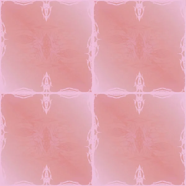 Abstracte Achtergrond Één Kleur Roze Vierkanten Met Delicate Versieringen — Stockfoto