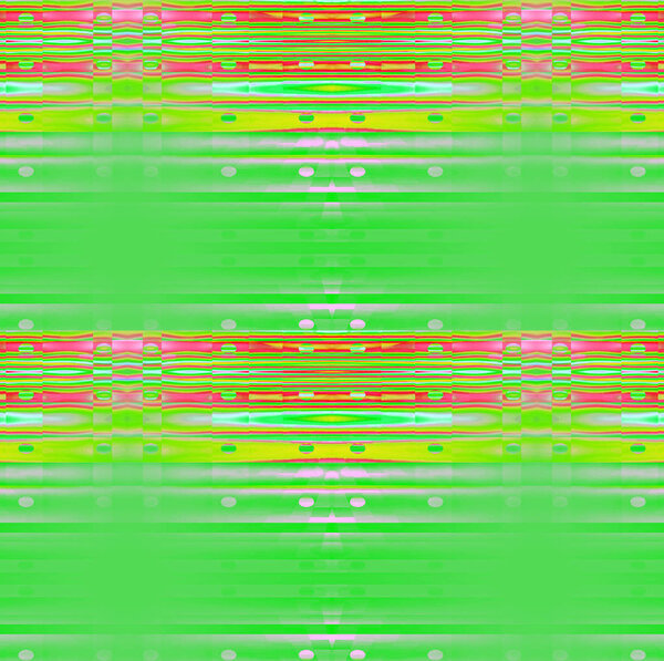 Abstract geometric background horizontally. Regular stripes and ellipses pattern bright green, yellow, pink, red and violet blurred.
