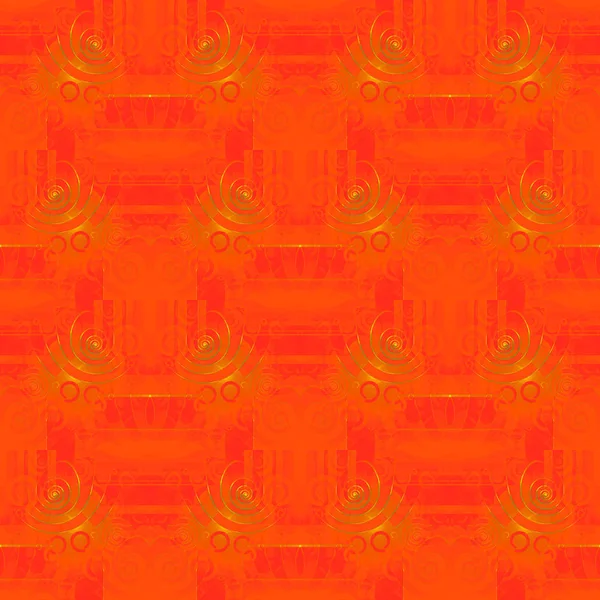 Абстрактний Геометричний Східний Фон Звичайні Спіральні Орнаменти Золоті Помаранчеві Червоні — стокове фото