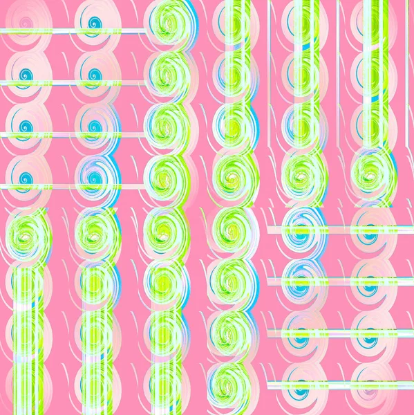 Абстрактний Геометричний Різнокольоровий Фон Звичайні Спіралі Смуги Візерунка Рожевий Фіолетовий — стокове фото