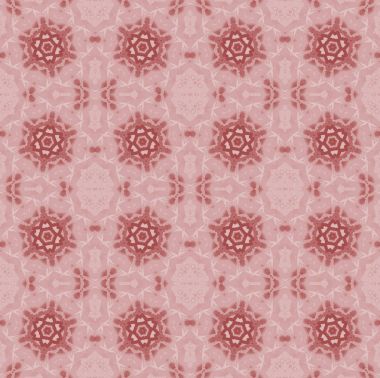 Soyut geometrik sorunsuz arka plan. Normal çiçek süsler pastel kırmızı ve kahverengi pembe, süslü ve rüya gibi üzerinde.