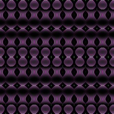 Soyut geometrik koyu arka plan. Normal daireler ve elmas desen mor ve siyah, boyutlu.