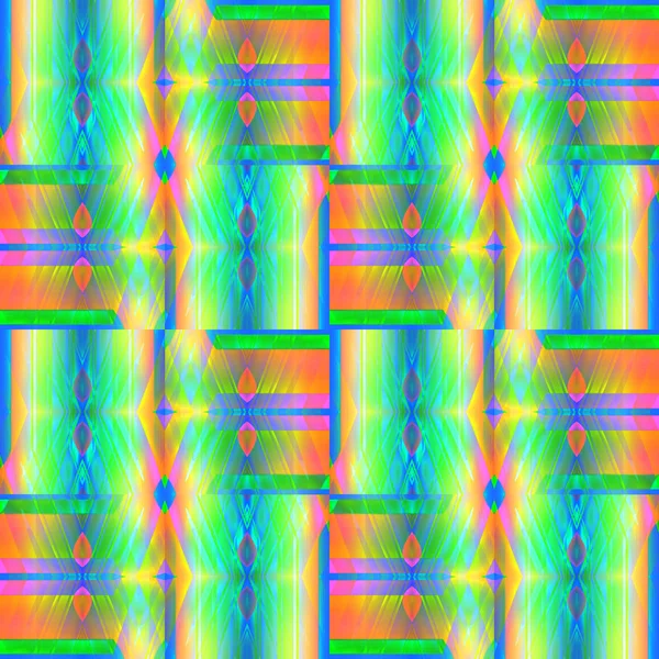 Abstract Geometric Background Regular Intricate Diamond Pattern Yellow Orange Violet — Stock Photo, Image