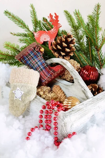 Noel ve yeni yıl. Noel dekorasyonları için bir Noel ağacı. Tatil. Tatil dekorasyon