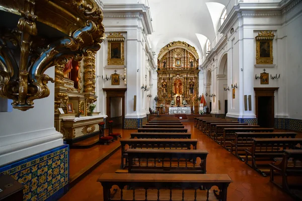 Vista interior de la Iglesia de Nuestra Señora del Pilar — Foto de Stock