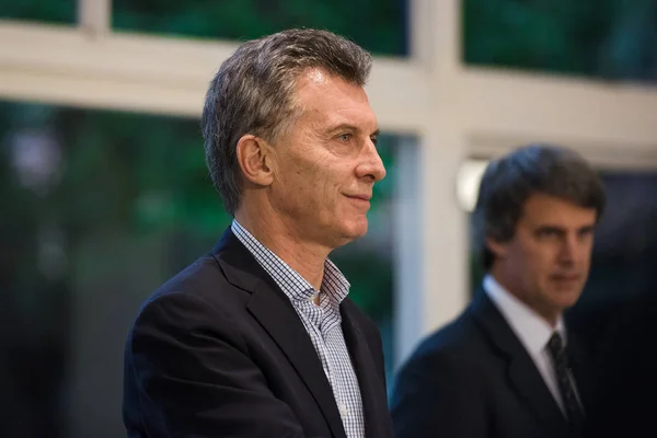 Mauricio Macri a Alfonso Prat-Gay — Stock fotografie