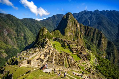 View of Machu Picchu clipart