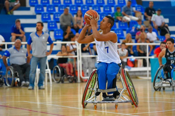 Silla de ruedas de baloncesto juego — Foto de Stock