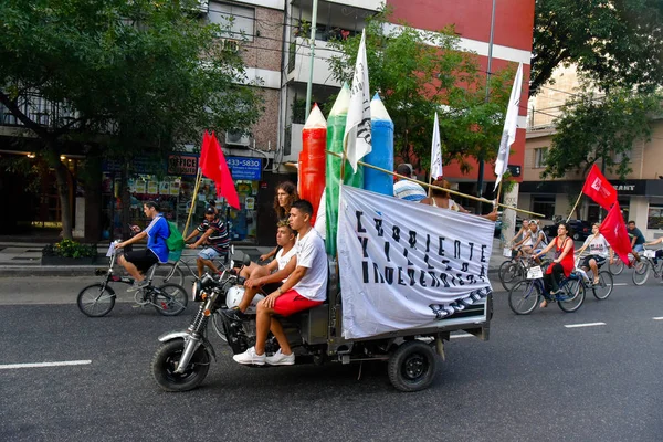 Eğitim sistemi, Buenos Aires, Arjantin karşı düşük ücretler protesto — Stok fotoğraf