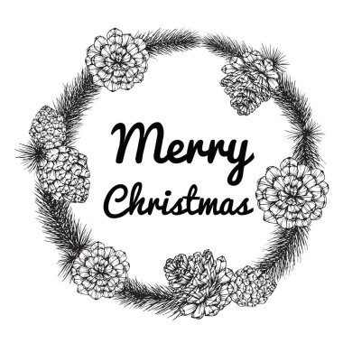 Çelenk neşeli Christmas'day için. 