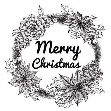 Çelenk neşeli Christmas'day için. 