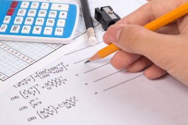 Matematik, Matematik denklemleri yakın çekim. Matematik Ödev veya matematik sınavları.