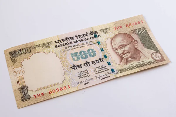 Nahaufnahme der indischen 500-Rupie-Banknote. — Stockfoto