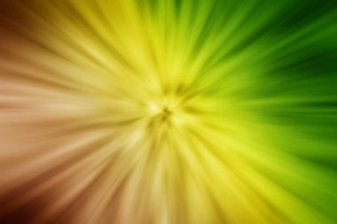 Abstract dark night yellow green acceleration speed motion or explosion energy star particles from center background. clipart