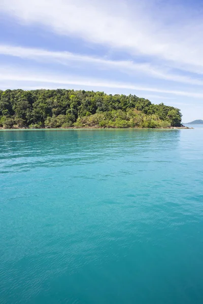 Beautiful amazing vertical landscape with blue sea