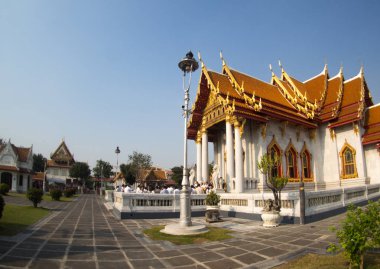 Mermer Tapınak (Wat Benchamabophit) Bangkok Tayland