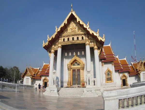 Мраморный храм (Wat Benchamabophit) в Бангкоке Таиланд — стоковое фото