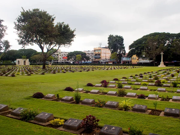 Kanchanaburi guerra alleata cimitero — Foto Stock