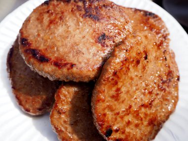 Hamburgerler ızgara, gıda
