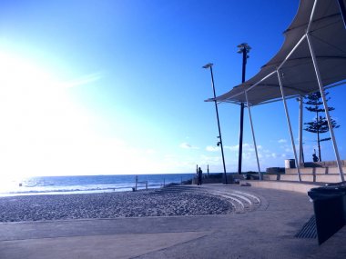 Günbatımı scarborough Beach perth, Avustralya