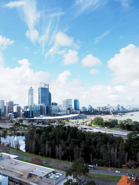 De skyline van de Perth, West-Australië — Stockfoto