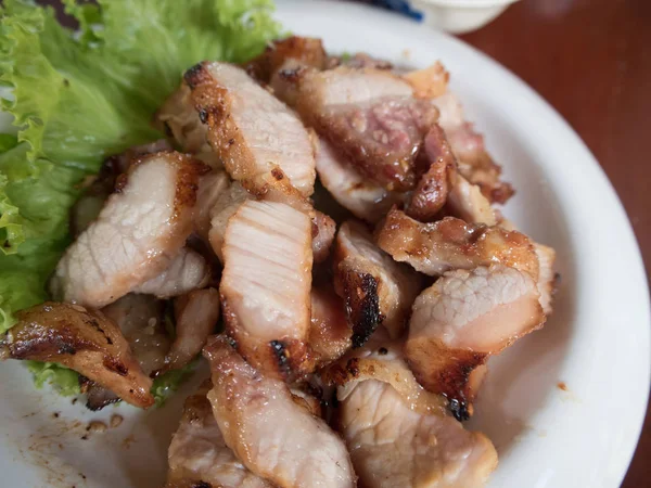 Schab z grilla dania tajskie jedzenie — Zdjęcie stockowe